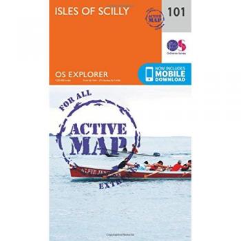 Ordnance Survey Explorer Active Map 101: Isles of Scilly (Waterproof)