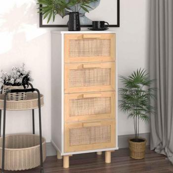 Legno Massello Pino Rattan credenza 40x30x90