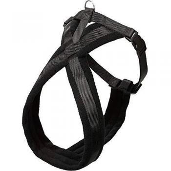 Flamingo 1031174 Schwarzer Asp Cross Hundegeschirr 58‑70 cm 25 mm