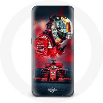 Protector de Piloto A5 2016 Fórmula 1 Sebastian Vettel Rojo