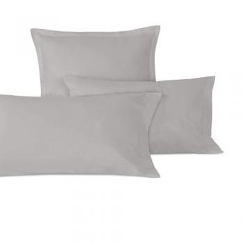 Juego de fundas de almohada gris 50 x 75 cm (x2)