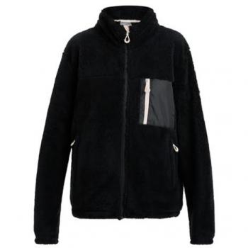 Felpa Fleece Roxy Alabama Full Zip Nero Donna