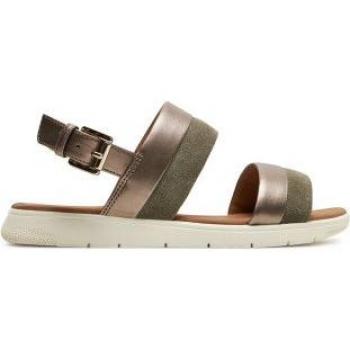 Sandales Geox Dandra dorées en cuir femme