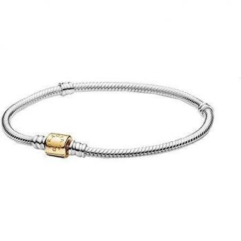 Pulsera Pandora Moments Cierre Barril Oro 14k