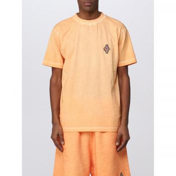 County of Milan Orange Menswear T‑Shirt by Marcelo Burlon L