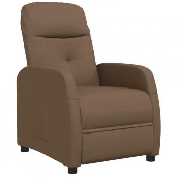 Relaxsessel Braun Stoff EleganzSitz