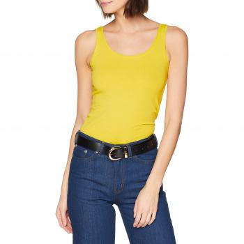 JDY Jdyava Camiseta Sin Mangas Jrs Noos, Top para Mujer, Amarillo Green Sheen, Talla 40