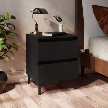 Industrial Style Black Bed Cabinet 40x35x50 cm