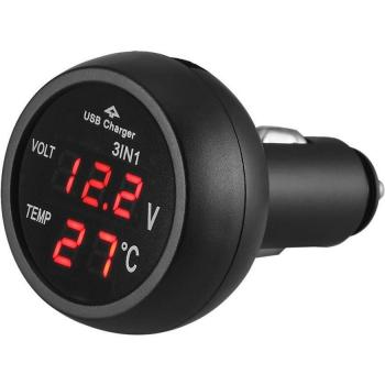 Moniteur de batterie 12V/24V LED LCD + thermocouple