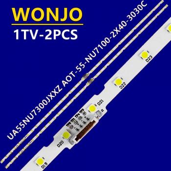 10pcs LED strip for Samsung UN55RU7100