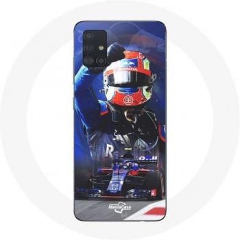 Case Samsung Galaxy A71 F1 Pierre Gasly Rosso Blu