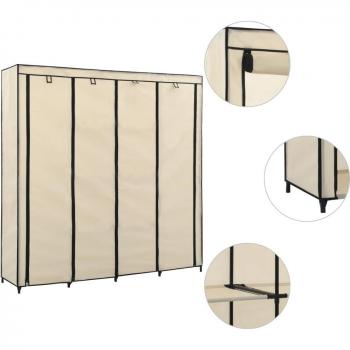 Armario con Cuatro Cajones en Tonos Crema 175×45×170