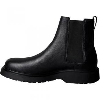 Klassische Stiefeletten Calvin Klein Combat Ess Chelsea Boot Lth YM0YM01374 – Schwarze Ledernatur – Größe 42