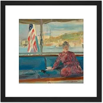 Artery8 Edition: Mrs. Clark on Yacht (Black Frame) – 1947, 8 x 8