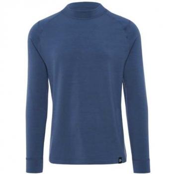 Camiseta Merino Térmica Interior Larga Gris Ártico Azul L