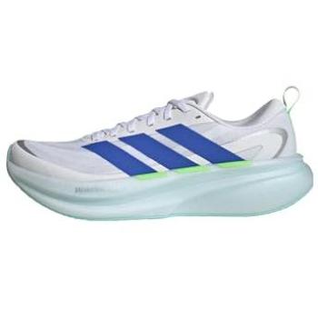 Adidas SuperNova Glide Running Shoes – White with Blue Accents (Size 8.5)