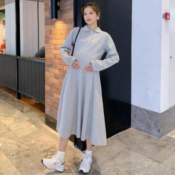 Loose Fit Maternity Long Dress – Autumn Collection