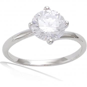 Unique Rhodium-Coated Silver Ring