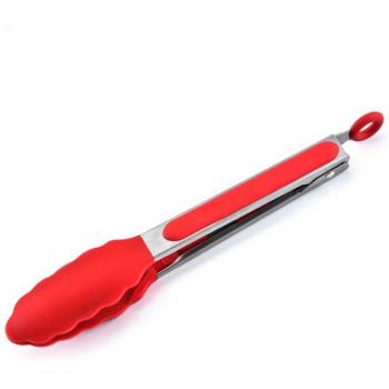 Pinzas de cocina y cepillo de aceite de silicona, 3 piezas, utensilios para BBQ y ensaladas