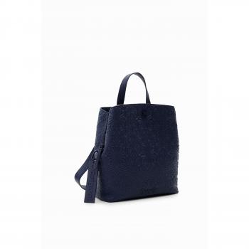 Mochila Desigual azul marino con textura