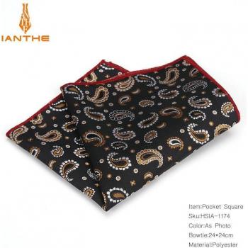 Luxury Men's Silk Hanky with Vintage Paisley Design