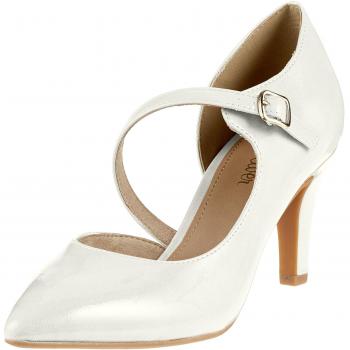 S.Oliver 24401 Damen Pumps, Weiß, 38 EU