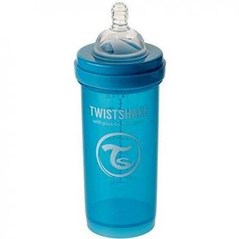 Twistshake Biberón con mezclador azul 9 oz