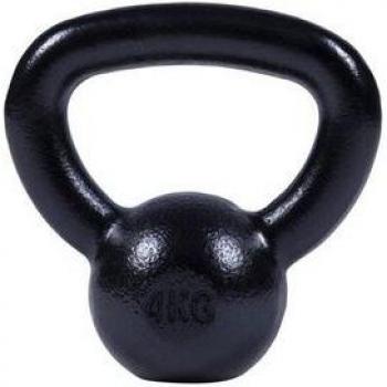 Kettlebell Noir 4kg avec Poignée