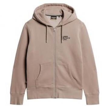 Sudadera con capucha Superdry beige para hombre