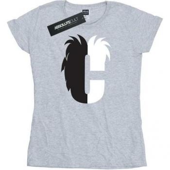 T-shirt in cotone grigia Disney C per Crudelia De Mon