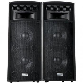 Paire de Système de Sonorisation Passif McGrey PowerDJ-212 2 x 800W