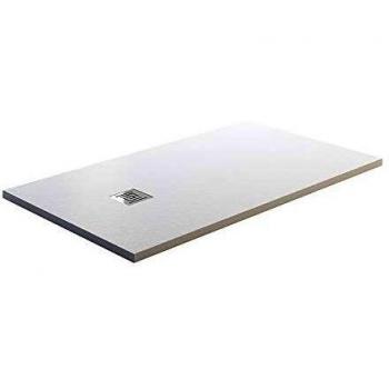 Piatto doccia ardesia bianco 90x70 cm