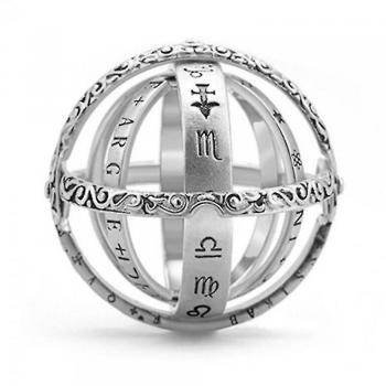 Sphère Cosmique Finger Bague – Silver 10