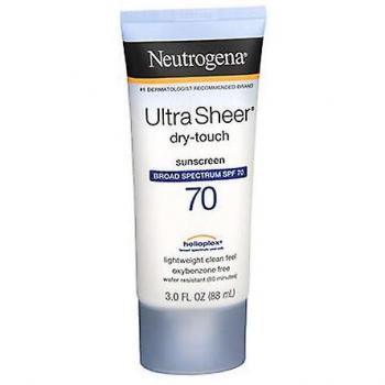 Neutrogena FPS 70 écran solaire ultra transparent toucher sec, 3 oz