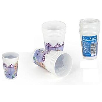 Set de 10 Vasos de Plástico de Frozen