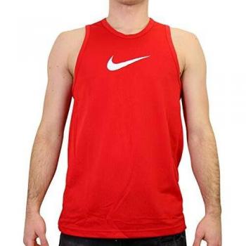 Camiseta Nike Dry Fit Crossover, Rojo Universitario/Blanco, XXL para Hombre
