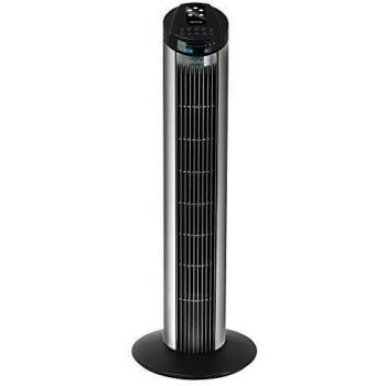Cecotec EnergySilence 890 Skyline Ventilateur Numérique de Tour avec Télécommande 50W Noir/Argent