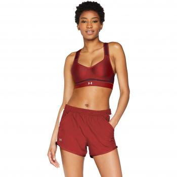Soutien-Gorge Femme Under Armour Warp Knit Haute Intensité, Rouge Brique, FR