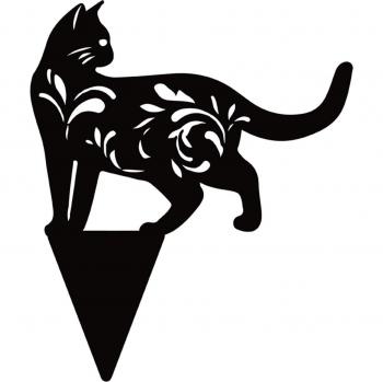 Black Cat Acrylic Yard Ornament