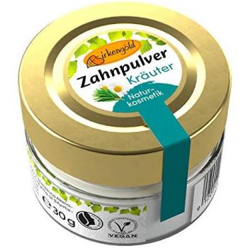 Birkengold Kräuter-Zahnpulver 30 g im Glas