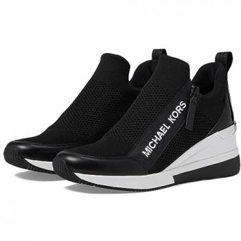 Michael Kors Sneakers Willis Wedge Trainer Nero 5‑8cm, Cerniera, 43S2WIFS1D