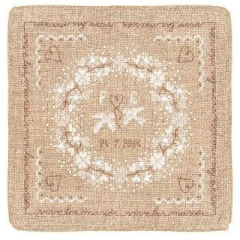 Kreuzstich Hochzeit Kissen Set