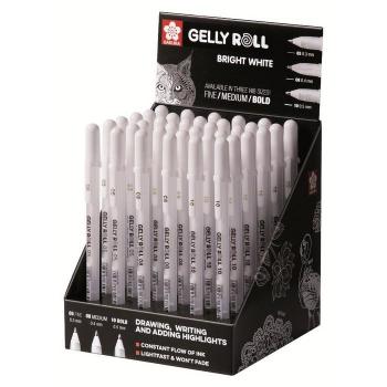 Bolígrafo Gel Talens Blanco 36 Unidades SAKURA
