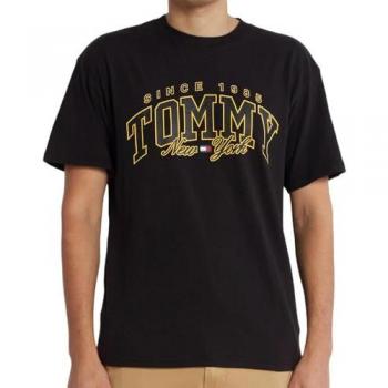 Camiseta Negra Tommy Jeans Luxe Varsity