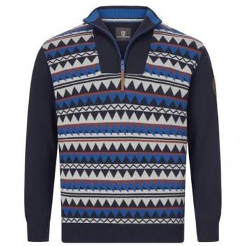Erikvald Herren Pullover in Dunkelblau – Jan Vanderstorm, XXL