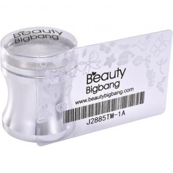 Kit d'Estampage pour Ongles Métallique avec Grattoir en Plastique