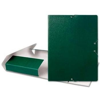 Dossier en carton gaufré vert 70mm Liderpapel