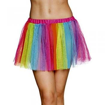 Karnevalstutu Regenbogenbunt, 30 cm