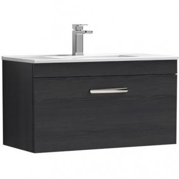 Nuie Athena Wall Hung Single Drawer Vanity Unit with Basin