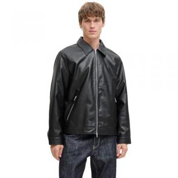 Modische Bikerjacke JACK & JONES in Schwarz